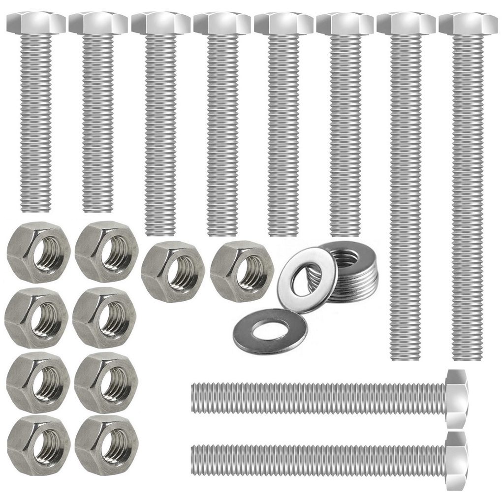 Kit parafusos inox suporte motor CG125 1989 a 1999 Titan 1995 a 1999 Today 1995 a 1999 Fixação motor Chassi