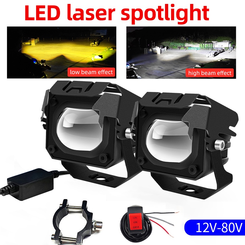Farol Milha Led Auxiliar Moto Lâmpada LED De Carro E Motocicleta Luz alta e baixa 60W