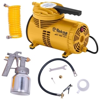 Compressor de Ar Direto 40 PSI 1/4 HP com Kit BIVOLT CD12151BK TEKNA em Oferta na Shopee