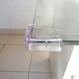 Kit 4 Peça Protetor De Canto Pratico Mesa Madeira Vidro