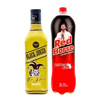 Whisky Black Joker Honey 980ml + Energetico Red Horse 2lt