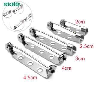 [Retc] 10pcs Broche De Segurança Alfinetes De Trava De Barra Base De Costas Jóias De Bricolagem