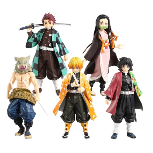 Action Figure Boneco Colecionável Kimetsu No Yaiba Demon Slayer - ESCOLHA O PERSONAGEM - Inosuke Nezuko Tanjiro Zenitsu Giyuu