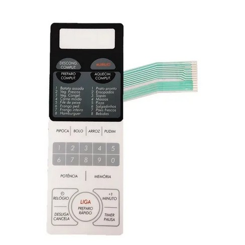 Membrana Do Teclado Microondas Sharp Rb4a56 * Rb 4a56 * Rb5a56 * Rb 5a56 Branca