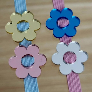 Finalizadores/ Passadores  - FLOR - Apliques Passantes de Fitas e elásticos 7mm em Oferta na Shopee