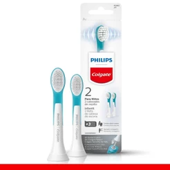 Refil para Escova Elétrica Philips Colgate SonicPro Infantil com 2 unidades
