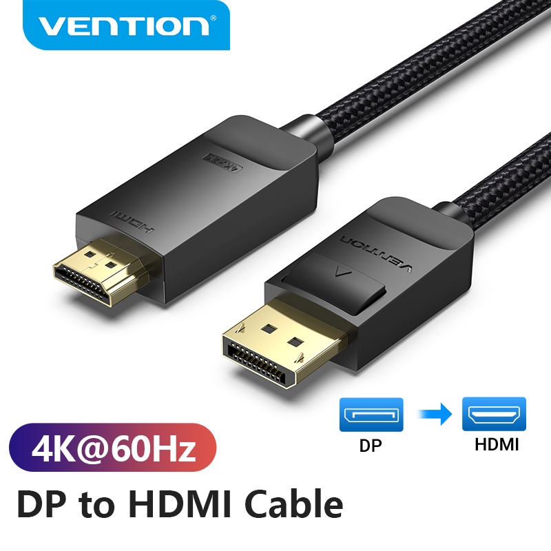 Cabo HDMI 1M a 2M Vention para Pc Notebook HDMI 2.1 cabo DP 8k/60hz 4k/120hz para divisor rtx 3080 3090 48gbps tv