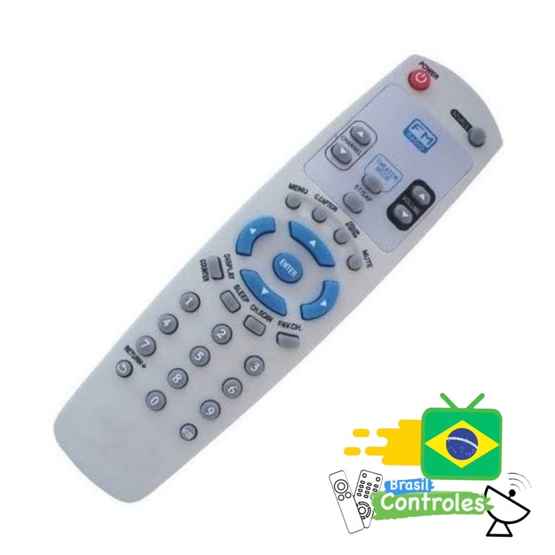 Controle Remoto para TV Gradiente Modelos: G-1420M / G-2020M / G-2920 / G-29FM / GS1429FM / GBT1410 / GBT1411 / GBT2011 / GBT2911 / TV-1420 / TV-1421 / TV-1422 / TV-2021 / TV-2022 / TV-2023 / TV-2029 / TV-2921 / TV-2922 / TV-2923 / TV-2924 - 7222