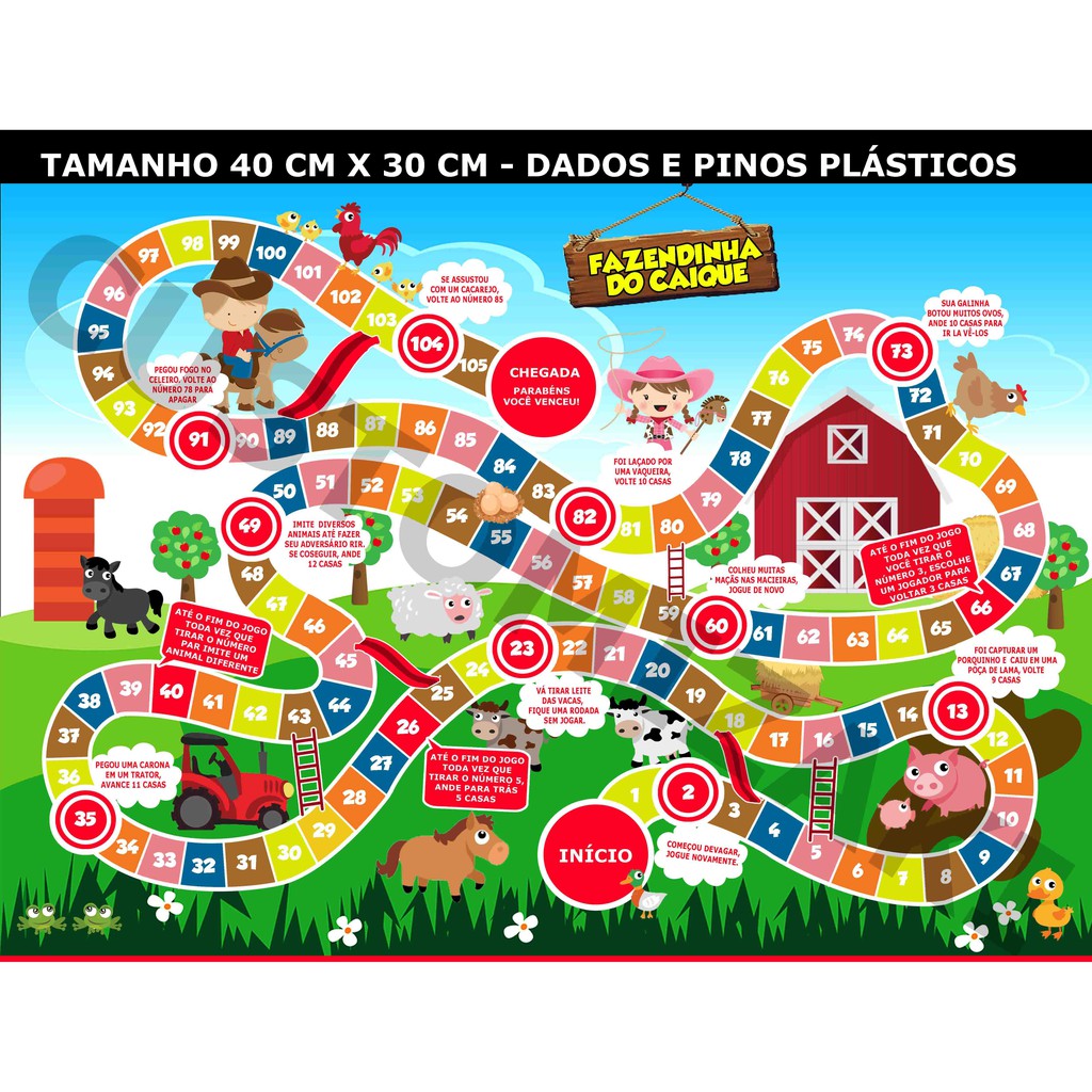 1 Jogo De Tabuleiro Personalizado 30 X 40cm Escolha Seu Tema Jogos Educativos Infantis Para 6484