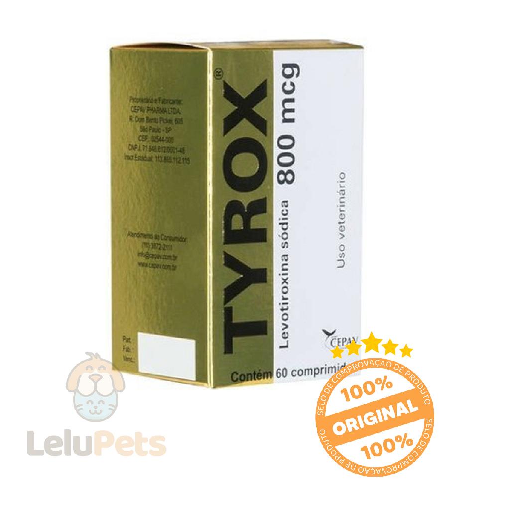 Repositor Hormonal para Cachorro Cepav Tyrox 800mg 60 Comp em Oferta na Shopee