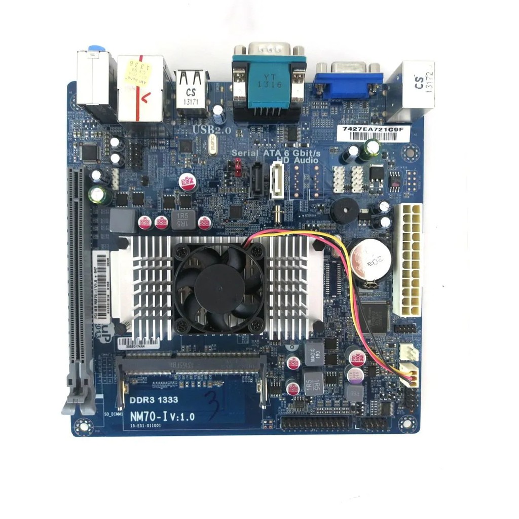 Kit Placa-mãe (nm70-i) E Memoria Ram 2gb