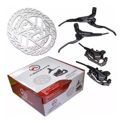 FREIO A DISCO HIDRÁULICO ABSOLUTE M310 COM DISCOS – PAR COMPLETO PARA MTB