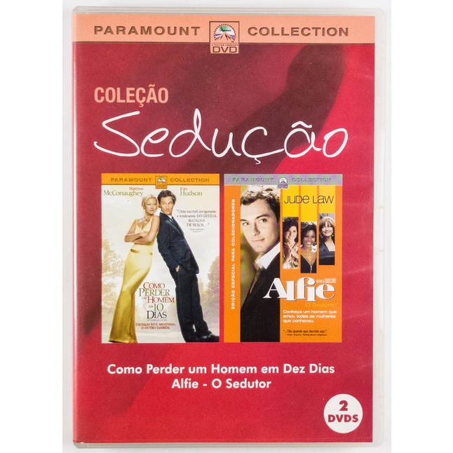 DVD Duplo Coleção Sedução Como Perder Homem 10 Dias Alfie