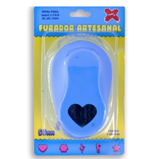 Furador Cortador Perfurador Grande para Papel e EVA Make+ 50mm 5cm Coração em Oferta na Shopee