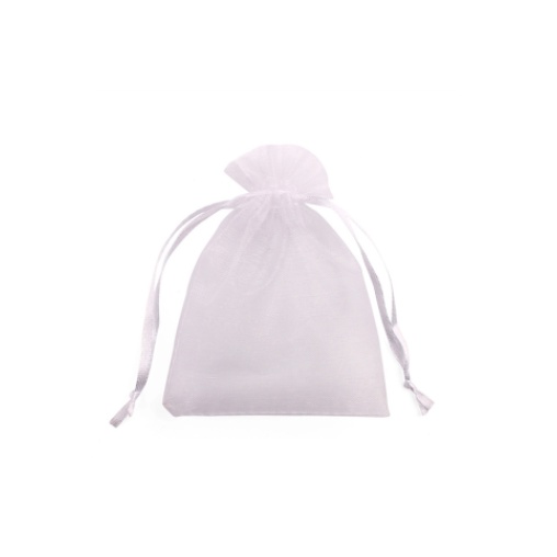 Saquinho Organza Branco para Lembrancinha 8x10 cm