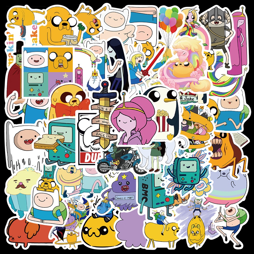 50 pcs Adventure Time Cartoon Adesivos De PVC À Prova D'água (2)