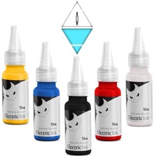 Unidade 15 ML Tinta Electric Ink Todas As Cores Tatuagem Tattoo Pigmento Eletric