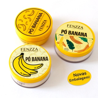 Pó Banana Fixador Translucido Finalizador Fenzza em Oferta na Shopee