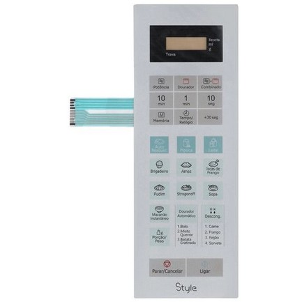 Membrana Teclado Forno Microondas Panasonic Nngt 672