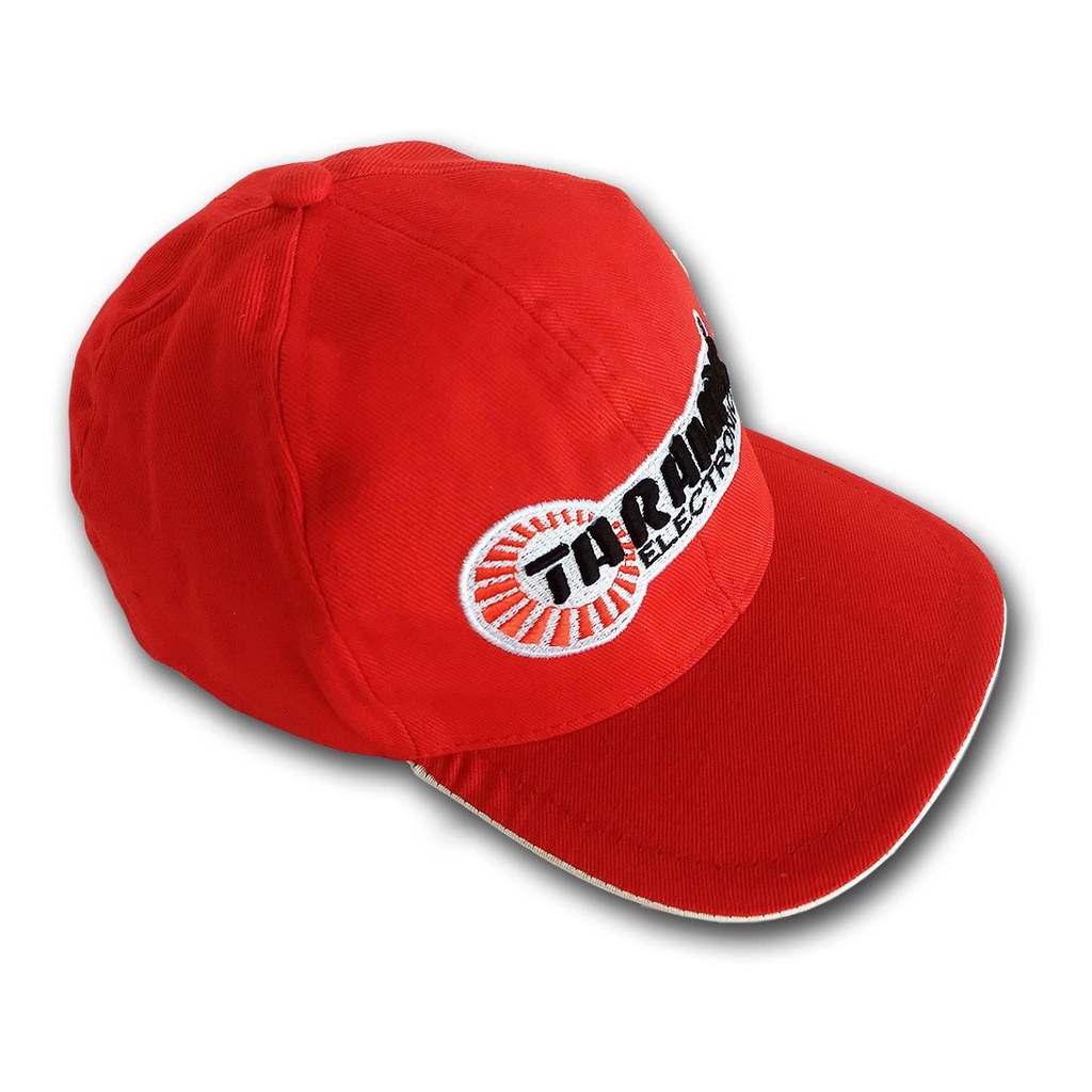 Bone Taramps Amplificadores Aba Curva Bordado Vermelho Masculino Feminino