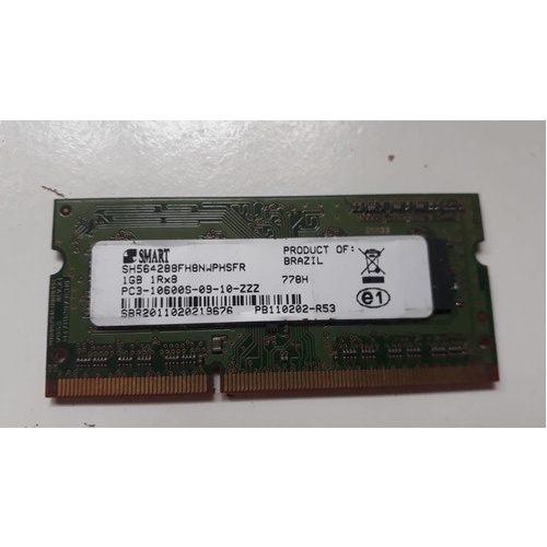 Memoria 1gb 2rx8 Smart Pc3-10600s Sh56428 B47