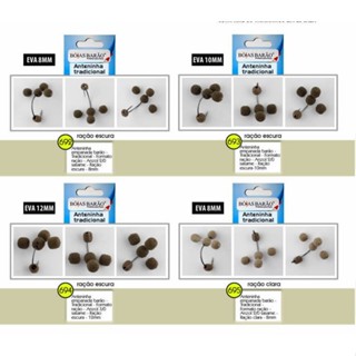 Anteninha Empanada Barão - Tradicional -  Formato Ração -  Anzol Sasame - Varios Tamanhos - Claro/escuro - Tambaqui Pacu em Oferta na Shopee