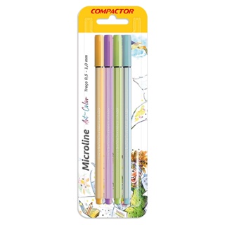 Microline Art Color Tons Pastel 01 - C/4 em Oferta na Shopee