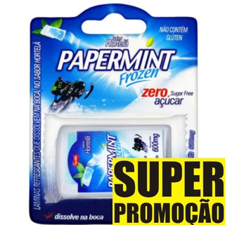 LÂMINAS REFRESCANTES PAPER MINT FROZEN COMESTÍVEIS ZERO AÇUCAR FOODS