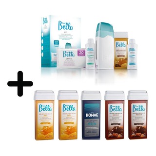 Kit Depilação Rollon Bivolt Depil Bellla C/ 5 Ceras Refil