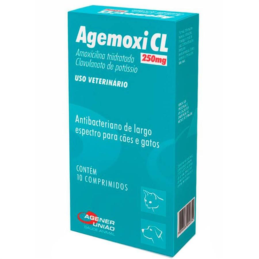 Agemoxi CL 250mg Agener União Com 10 comprimidos em Oferta na Shopee
