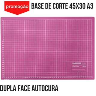 Base De Corte Rosa A3 45x30 Patchwork Scrapbook Artesanato em Oferta na Shopee