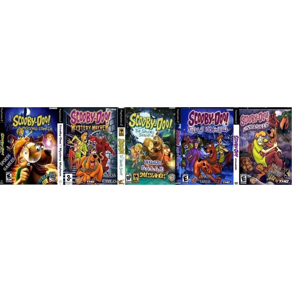 Ps2 5 JOGOS   Scooby Doo PS Jogos PS2 PLAY 2