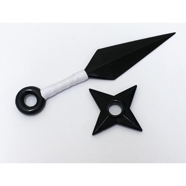 Kit Kunai + Shuriken Cosplay Naruto Anime Colecionável Presente Geek Nerd