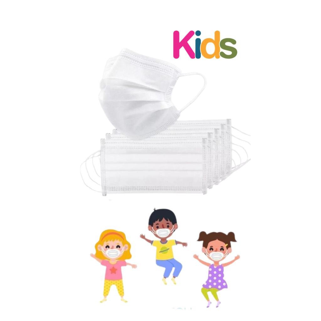Mascara Descartavel Para Criança Kit com 100 Unidades - Branca | Shopee ...