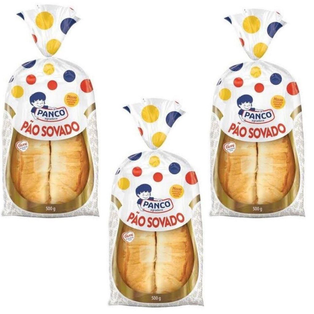 Kit 3 Pão sovado Panco 500 Gr