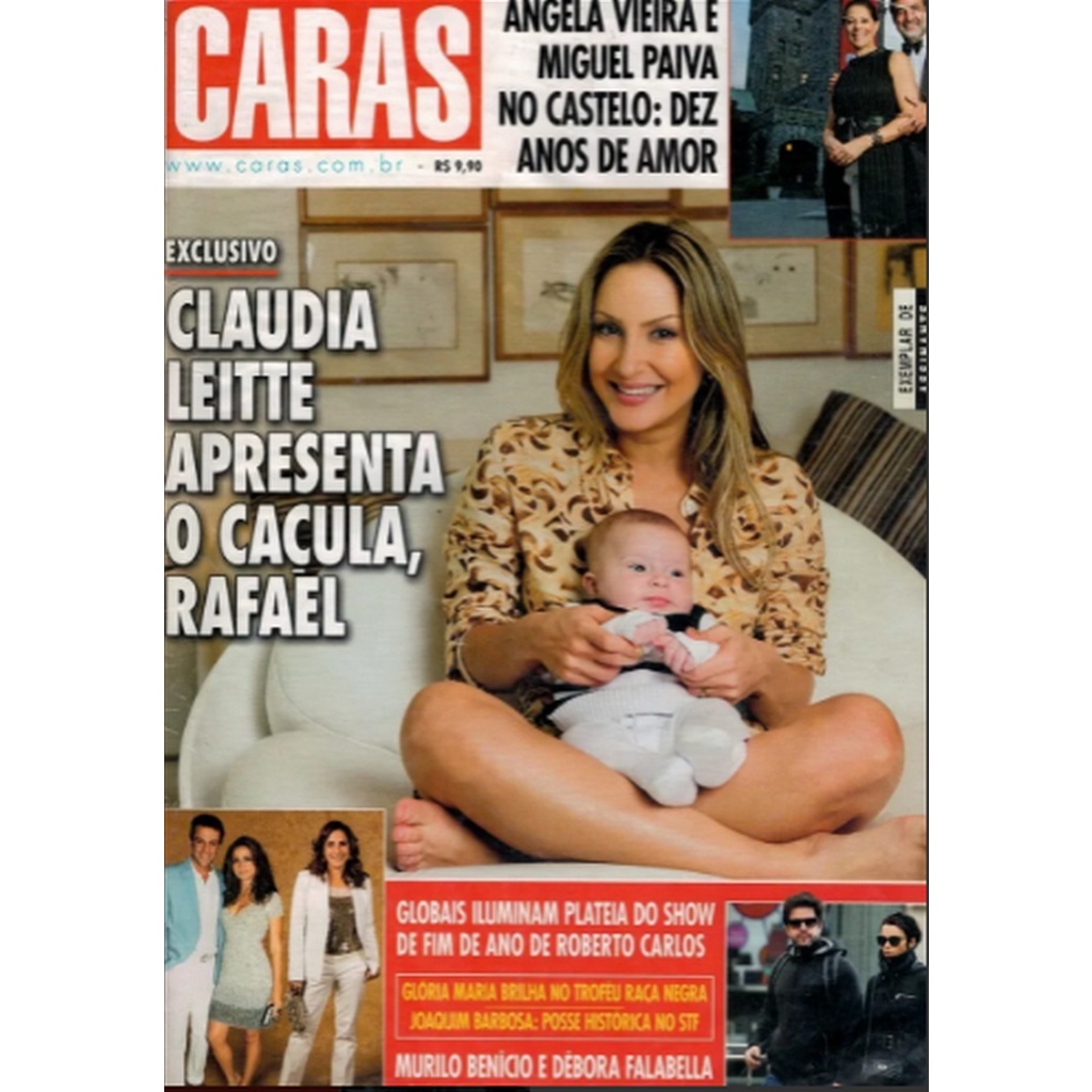REVISTA CARAS, DE 30 DE NOVEMBRO DE 2012, COM CLAUDIA LEITTE NA CAPA.