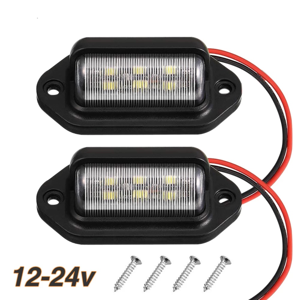 1Pc 6 LED License Número Da Placa Luzes Do Farolim Traseiro) (Caminhão Reboque Step Lâmpadas Substituição Luz Sinal)