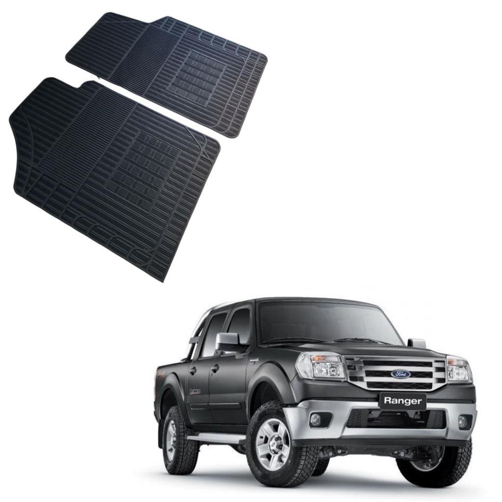Jogo 2 Pecas Tapete Automotivo Especifico Ford Ranger ate 2011 100% Borracha Borcol