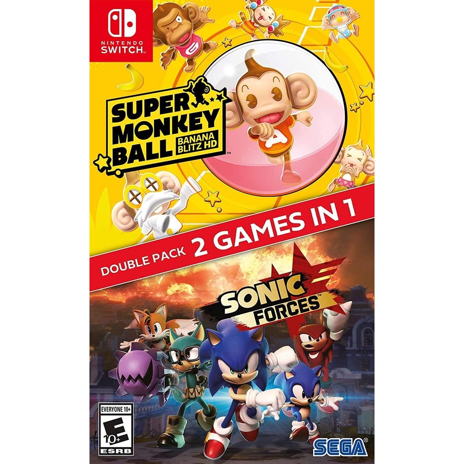 Sonic Forces+Super Monkey Ball Banana Blitz HD Double Pack Switch Mídia Física - Gaming & Consoles