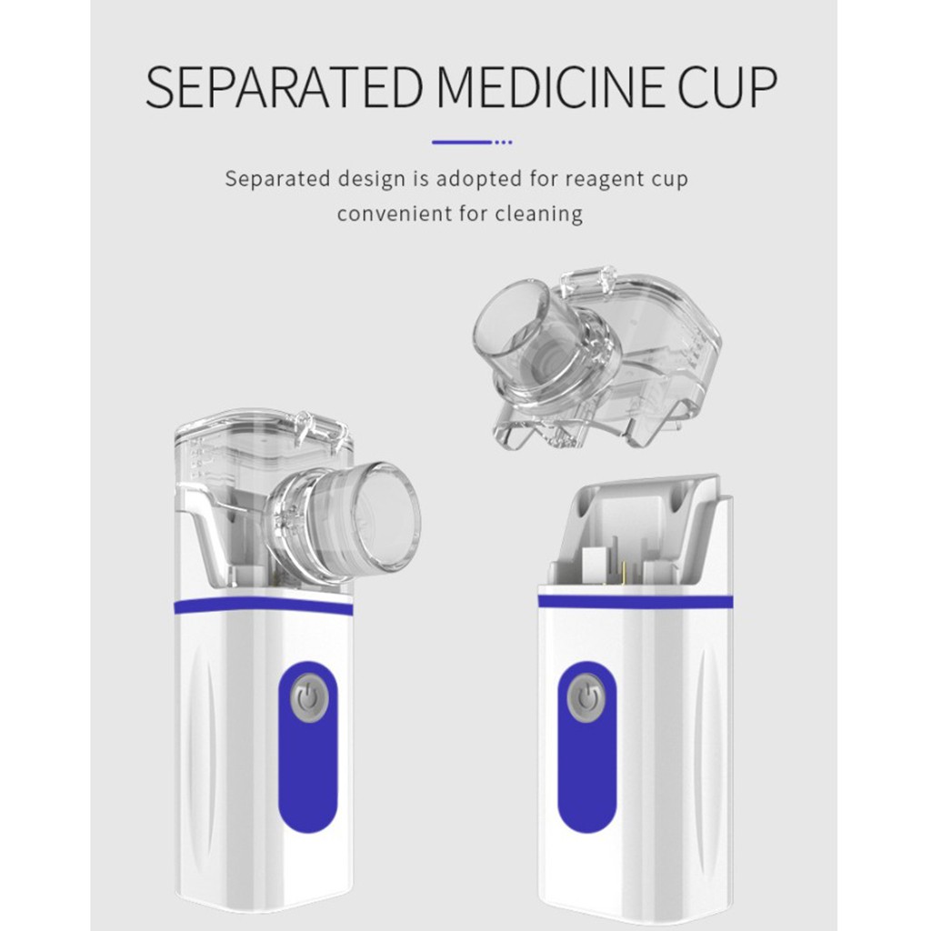Nebulizador ultrassônico portátil infantil Inalador de baixo ruídoBaixo Ruído