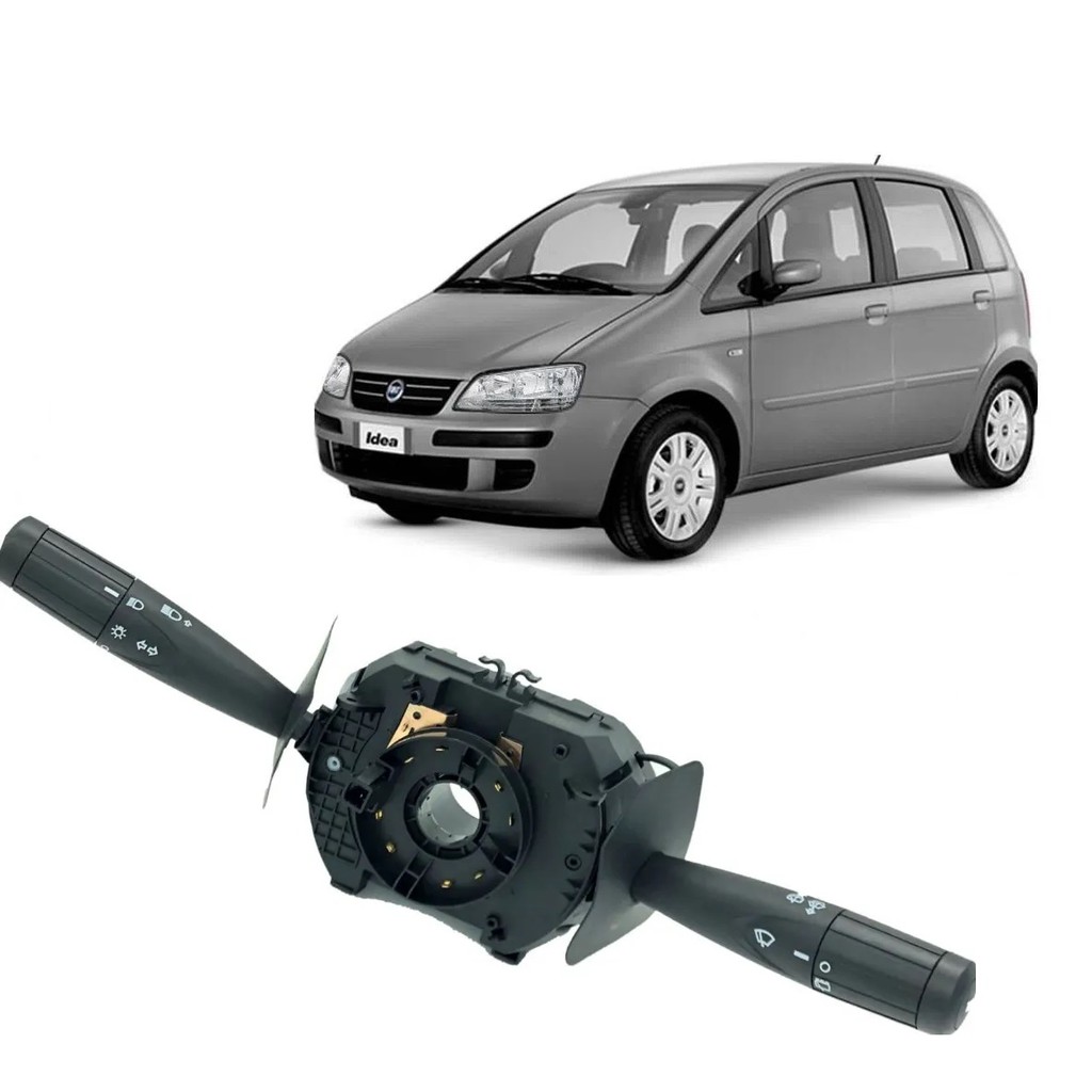 Chave de seta e limpador traseiro Fiat Idea 2004 2005 2006 2007 com função trip