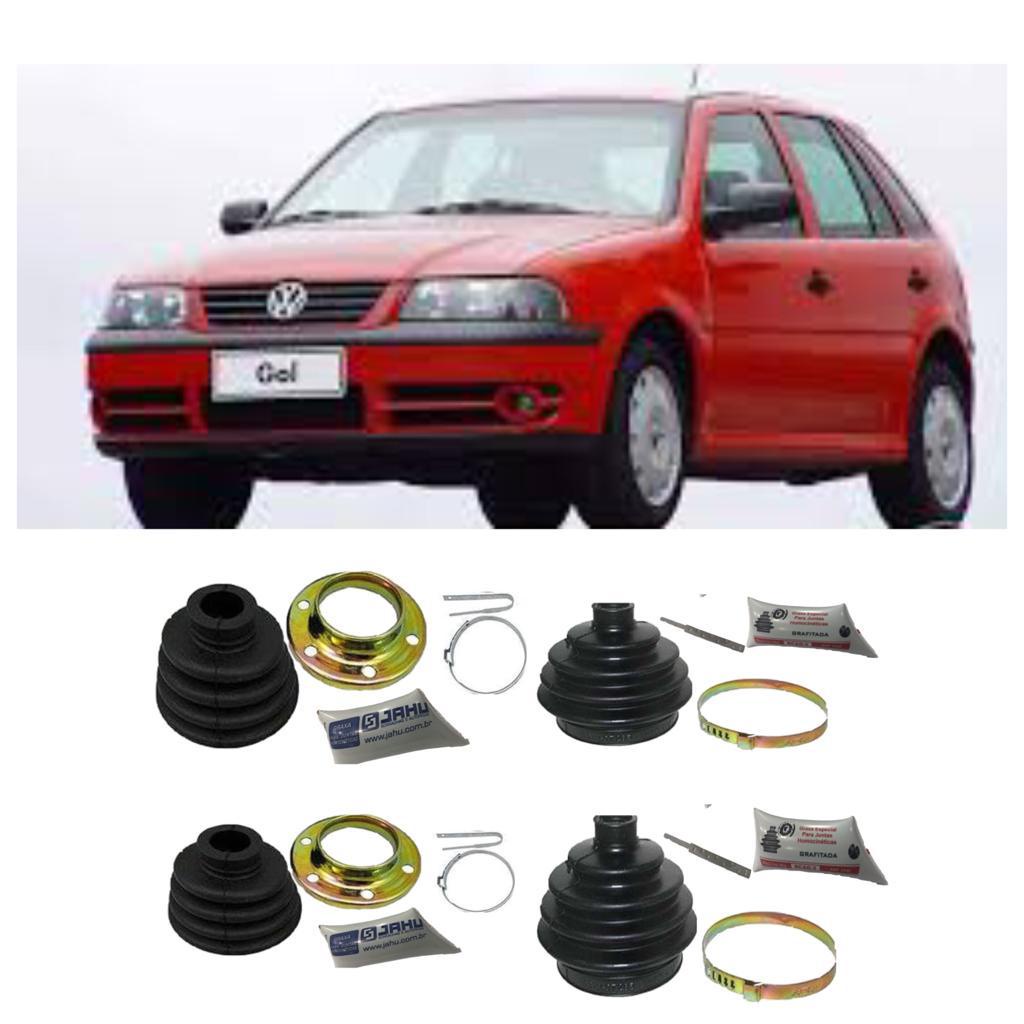 2 Kit Homocinetica Lado Roda c/ graxa  + 2  Ki Lado Cambio C/ Flange Gol g1 a g4