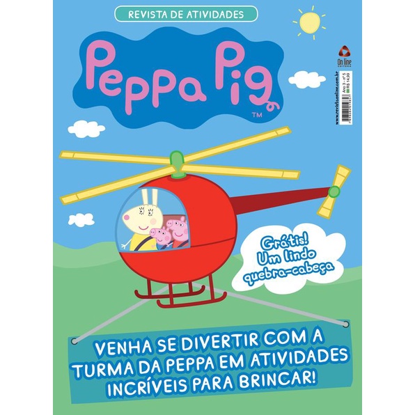 Peppa Pig revista de atividades em Oferta na Shopee