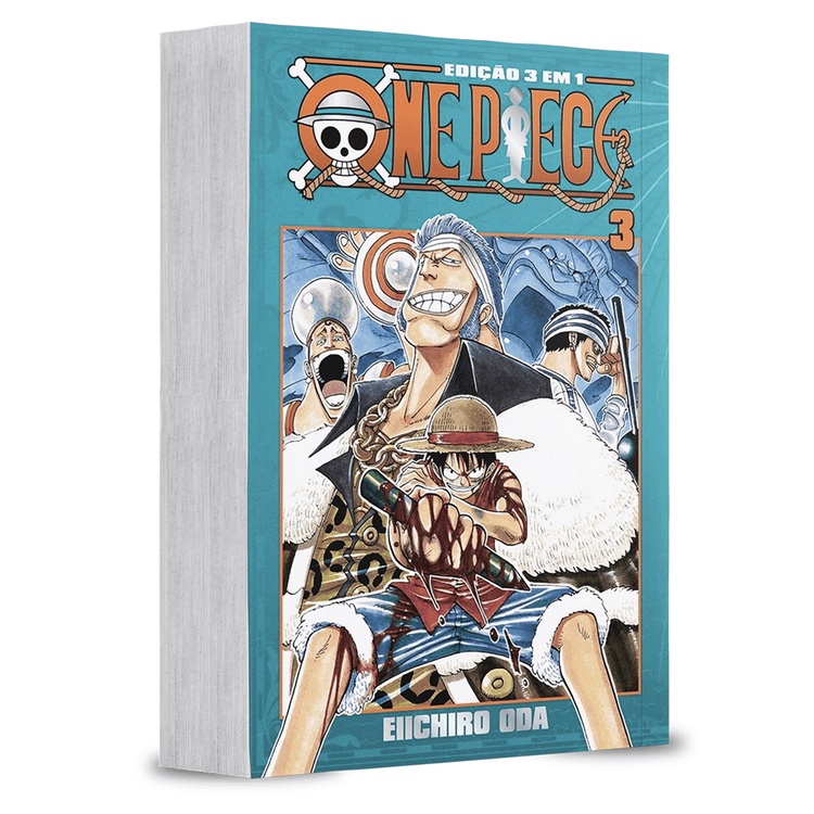 Mangá - One Piece 3 em 1 - 03 Novo/Lacrado em Oferta na Shopee