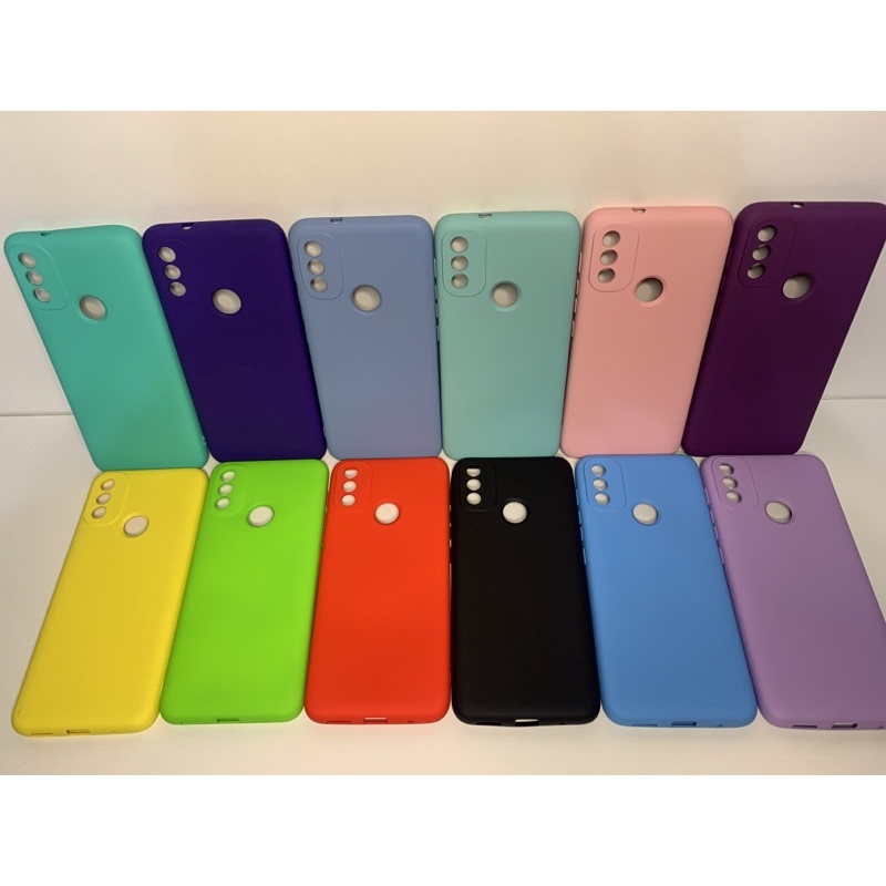 HUANGTAOLI Custodia per Motorola Moto E20, Rinforzare la con Angoli Protettiva Silicone Colorato Bumper Cover per Motorola Moto E20
