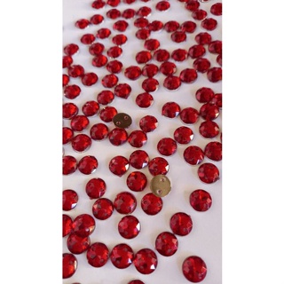 Chaton redondo vermelho brilhante 8mm pacote a escolher em Oferta na Shopee