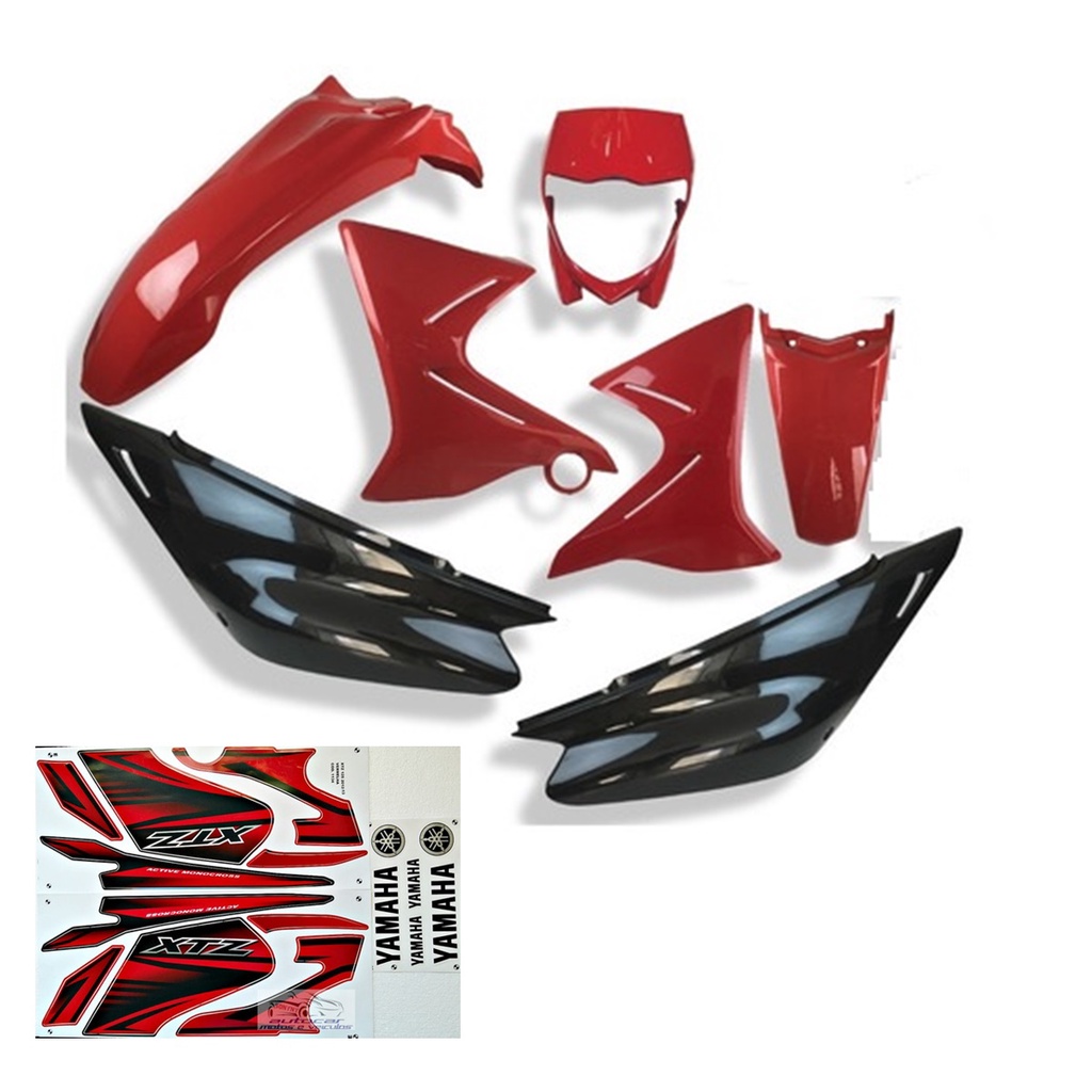 Kit Adesivo Moto Cross Trilha Yamaha Xtz 250 Lander Racing Azul 0,20mm  Personalizado Lm126 - Escorrega o Preço