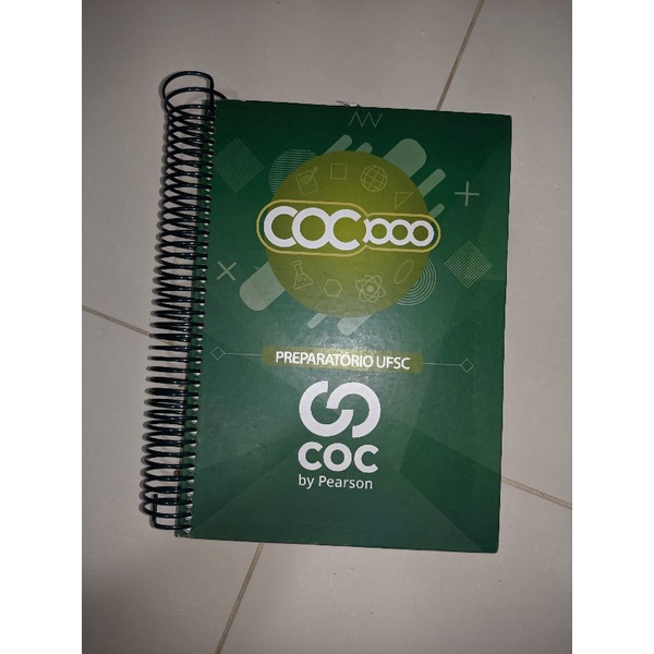 Livro caderno de questões COC 1000 UFSC Escorrega o Preço