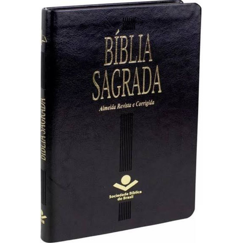 Bíblia Sagrada Slim ARC | Letra Normal | Couro | Preta em Oferta na Shopee