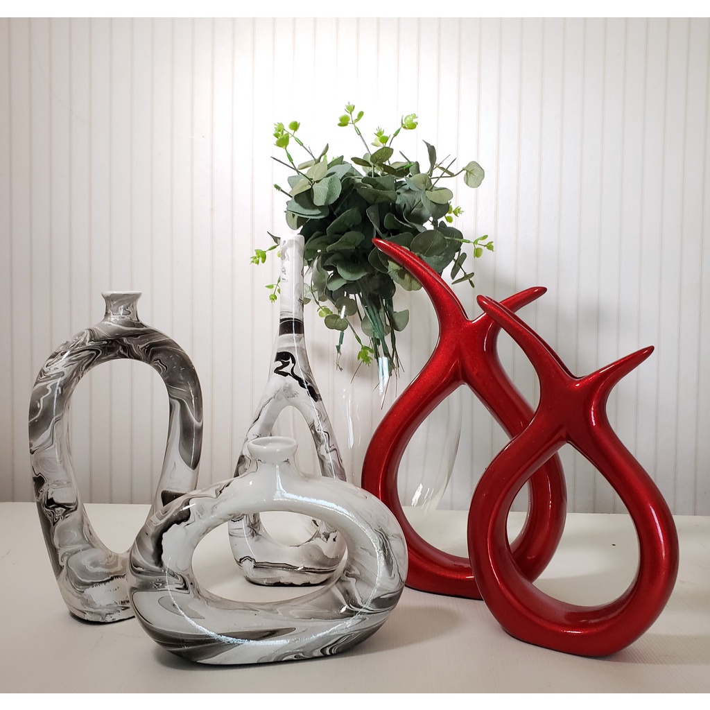 Kit 2 Conjunto de vaso decorativo sala enfeite rack grande para mesa de jantar vaso rose gold de flor artificial vasos de plantas vasos dec